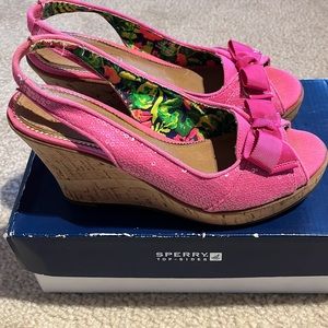 Sperry Topsider wedges size 4
